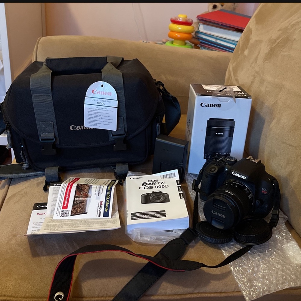 Never used canon eos rebel t7i / eos 800d